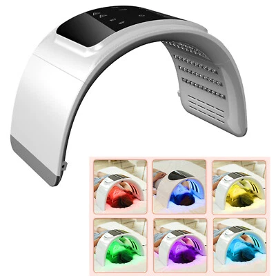 7 LED Face Mask Skin Rejuvenation Facial Skin Care & Tightening Lamp Beauty Spa - Image 1 of 4