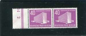 Berlín, edificios III, Mi.-Nr. 122 par de bordes, número de forma 2, nuevo sin plegar - Imagen 1 de 1