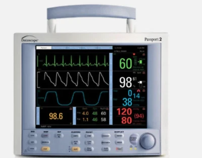 Datascope Passport 2 Masimo SpO2, ECG, NiBP, Temp, Impresora - Envío el mismo día Foto 1 de 2