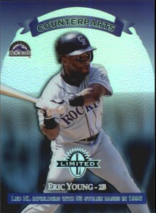 1997 Donruss Limited Exposure Baseball Card #57 E.Young/W.Guerrero C