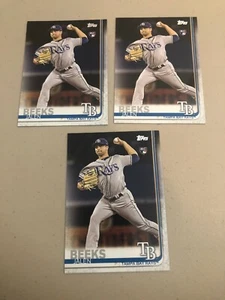 2019 Topps Series 2 #688 ⚾️ Jalen Beeks RC Tampa Bay Rays ⚾️ 3 Rookie Card Lot - Imagen 1 de 2