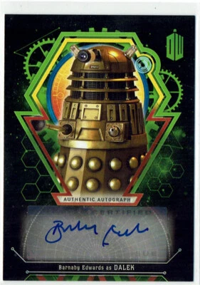 Doctor Who Extraterrestrial Encounters GREEN Auto Barnaby Edwards Dalek #12/50 - Image 1 of 2