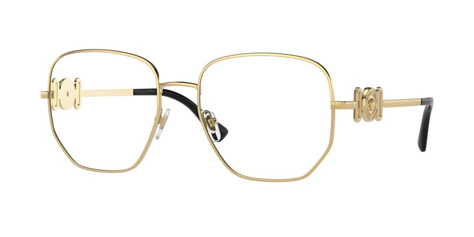 Versace VE1283 Women's Irregular Eyeglasses - Gold