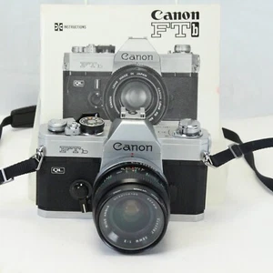 Canon FTb QL SLR Camera Lens Vivitar 28mm Wide Angle Tested Working & Clean - Picture 1 of 23