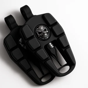 Par de estriberas reposapiés aptas para Harley-Davidson motocicleta turismo montaje de clavija macho FL - Imagen 1 de 3