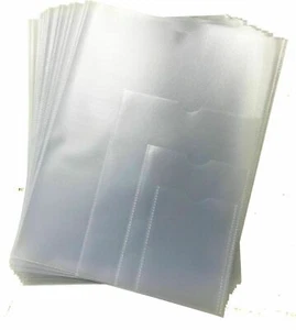 Polypropylene Clear Pockets Thumb Cut, Job Card Pockets A4 A5 A6 A7 Many Qtys - Picture 1 of 3