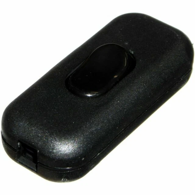 Knightsbridge ST6ABK Inline Cord Switch - Black