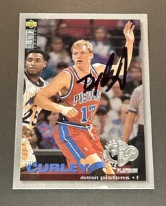 Bill Curley 1994 UD Collectors Choice Players Club Platino Autógrafo RC TTM - Imagen 1 de 3