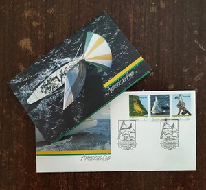 1986 Australia America's Cup - Triumph 83 FDC & Stamps Pack - 3 MNH Stamps - Picture 1 of 5