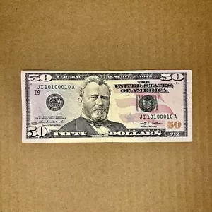 Venta De Billete De 50 Dollar Con # JI 10100010 - Picture 1 of 2