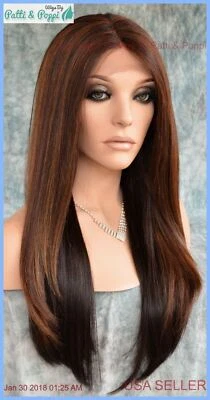 Lace Front Center Part Swiss Lace  Wig Long Straight DB4273 *GORGEOUS SEXY 1276 - Image 1 of 4
