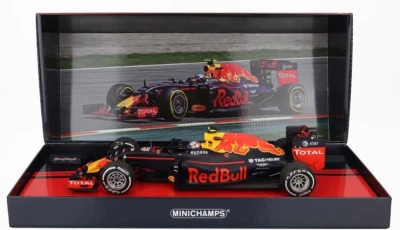 MODELLINO AUTO 1:18 MINICHAMPS FORMULA 1 F1 RED BULL RB12 MAX VERSTAPPEN GP 2016 - Immagine 1 di 4