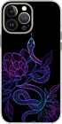 Snake Flower Symbolic Love Beauty Art Case Cover Silicone / Shockproof / MagSafe