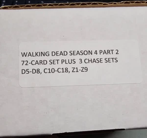 2016 Cryptozoic The Walking Dead Season 4 Part 2 94 Trading Card Mini-Master Set - Picture 1 of 2