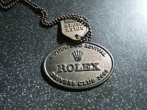 Medalla Rolex Goodwood Revival 2009 Rolex VIP DRIVERS CLUB INSIGNIA Y ETIQUETA DE PERRO F1 - Imagen 1 de 3