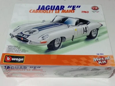 KIT BURAGO 1/18 - JAGUAR TIPO E CABRIOLET LE MANS 1963 - EXCELENTE ESTADO Foto 1 de 4