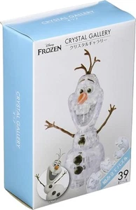 HANAYAMA Crystal Gallery Frozen Olaf 39 pieces 3D Plastic Puzzle Clear Color NEW - Picture 1 of 2