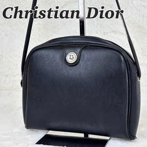Borsa a tracolla Christian Dior borsa a nido d'ape pelle PVC nero autentica - Foto 1 di 24