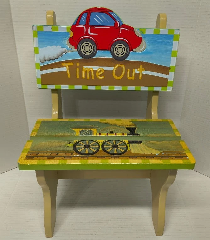 Cadeira Teamson Fantasy Fields transporte madeira tempo limite descontinuada rara - Imagem 1 de 4