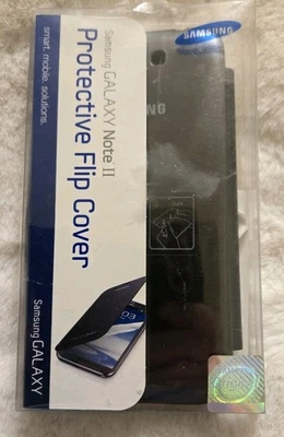 Samsung Galaxy Note 2 II Protective Flip Cover Case Titanium Gray OEM New In Box - Image 1 of 4