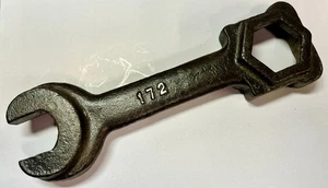 LLAVE GRANDE ANTIGUA 172 10" DE LARGO DOBLE EXTREMO DE CAJA DISEÑO ÚNICO HERRAMIENTA DE COLECCIÓN RARA - Imagen 1 de 9