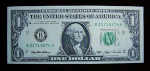 1993 U.S. $1 Federal Reserve Note EXPERIMENTAL "WEB NOTE" Plates 1/8 LOOK - Picture 1 of 24