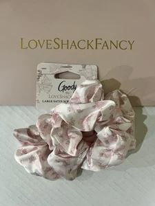 LoveShackFancy X Goody Love Shack Fancy Satin Scrunchies Pink Rosa Beaux & Ivy - Picture 1 of 2