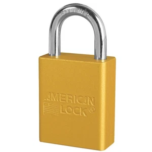 AMERICAN LOCK A1105KAS6YLW Lockout Padlock,KA,Yellow,1-7/8"H,PK6 6MCL2 - Picture 1 of 1