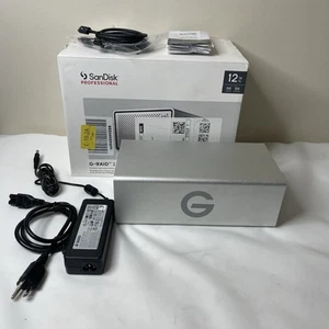 SanDisk Professional 12TB G-RAID 2 Enterprise Class 2-Bay Desktop Drive - Photo 1/24