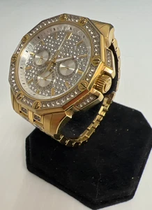 Bulova Crystal Octova 41.7mm Silver/Gold Dial-Band Men's Quartz Watch 98C126 - Picture 1 of 13