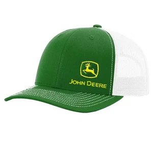 LP82942 - John Deere Moline 112 White Mesh Back Hat - Picture 1 of 1