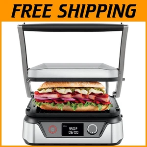 5-in-1 Panini Press Grill Sandwich Maker - Stainless Steel - Picture 1 of 9