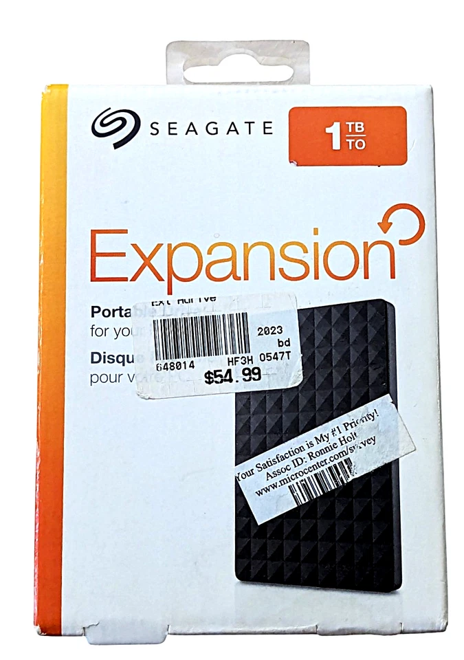 Seagate 1TB External, 5200 RPM, 2.5in (STKB1000400) Hard Drive - Image 1 of 4