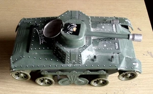 Giocattolo epoca latta Carro armato Tank Joustra Breveté S.G.D.G. made in France - Imagen 1 de 1
