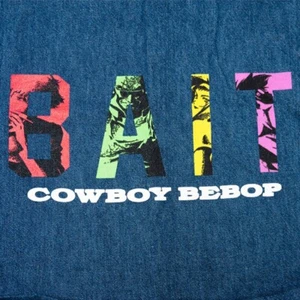BAIT X COWBOY BEBOP TOTE BAG BLUE / DENIM CANVAS - Picture 1 of 4