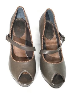  Mudd Brown Open Toed Pump 8.5 Medium Shoes - Picture 1 of 5