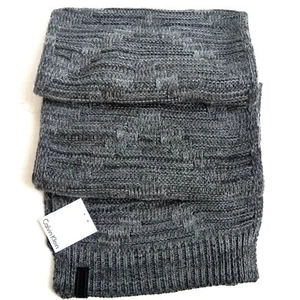 Calvin Klein Men's Winter Scarf Dimensional Gray - Picture 1 of 5