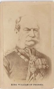 Tarjeta Gabinete Rey Guillermo de Prusia Real  - Imagen 1 de 2