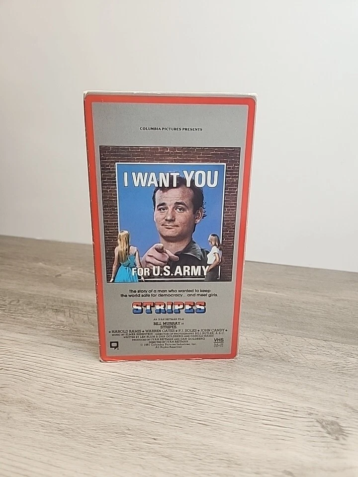 Stripes W/ Bill Murray (original VHS, 1981 Release) - Image 1 of 4