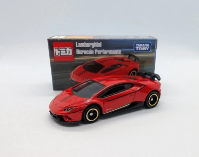 Modelo de coche fundido a presión Tomica Asia 1/64 Lamborghini Huracan Performante de metal rojo Foto 1 de 4