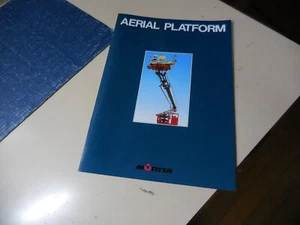 MORITA Fire Engine Truck English Brochure Mitsubishi FUSO "AERIAL PLATFORM" - Picture 1 of 7