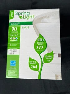 Spring Light TCP 805023 Soft White Bulb 23W = 90W Par 38 2700K Brand New 1200K - Picture 1 of 3