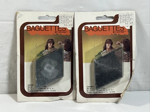 Baguettes By Hoyne Silver Six 2” x 3” And Six 1/2” x 1/2” DF Tapes Lot Of 2 Cover