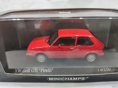 RARO MINICHAMPS 1/43 ROJO 1983 VOLKSWAGEN GOLF GTi PIRELLI 400 055170 Foto 1 de 4