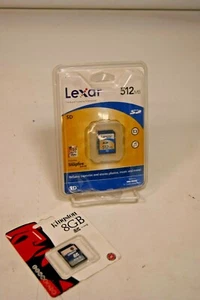 Lexar 512MB and Kingston 8 GB Class 4 SDHC Flash Memory Card SD4/8GB - Picture 1 of 1