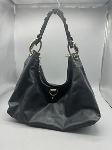 Gucci Sabrina Large Dark Green Leather Hobo Purse Ruffle Accents Gold Hardware - Picture 1 of 15