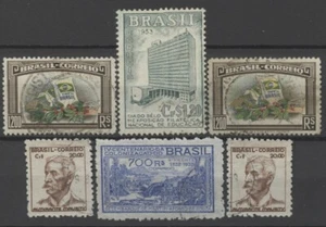 No: 101388 - BRAZIL - LOT OF 6 OLD STAMPS - USED!! - Picture 1 of 1