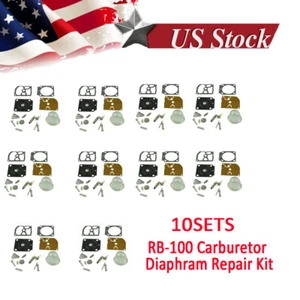 Carburettor Diaphram Repair Kit Fit ZAMA C1Q-S69A C1Q-S70 C1Q-S71 RB-100 10Set - Picture 1 of 2