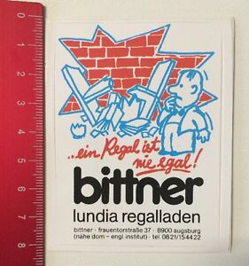 Aufkleber/Sticker: Bittner Lundia Regalladen - Ein Regal Ist Nie Egal(010616182)