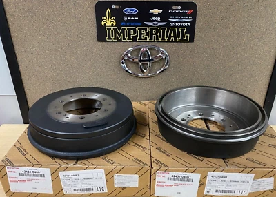 2016-2021 TOYOTA TACOMA GENUINE OEM NEW REAR BRAKE DRUMS 4243104061 (X2) - Image 1 of 4
